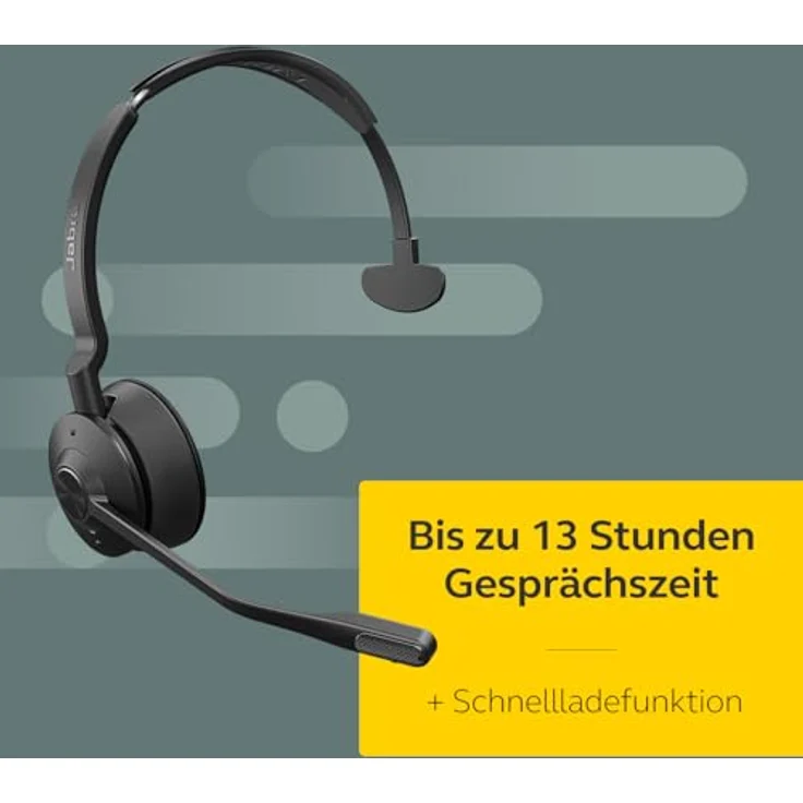 Jabra Engage 75 SE Mono Headset with Outstanding Wireless Range and DECT Wireless Security, Black – Bild 5