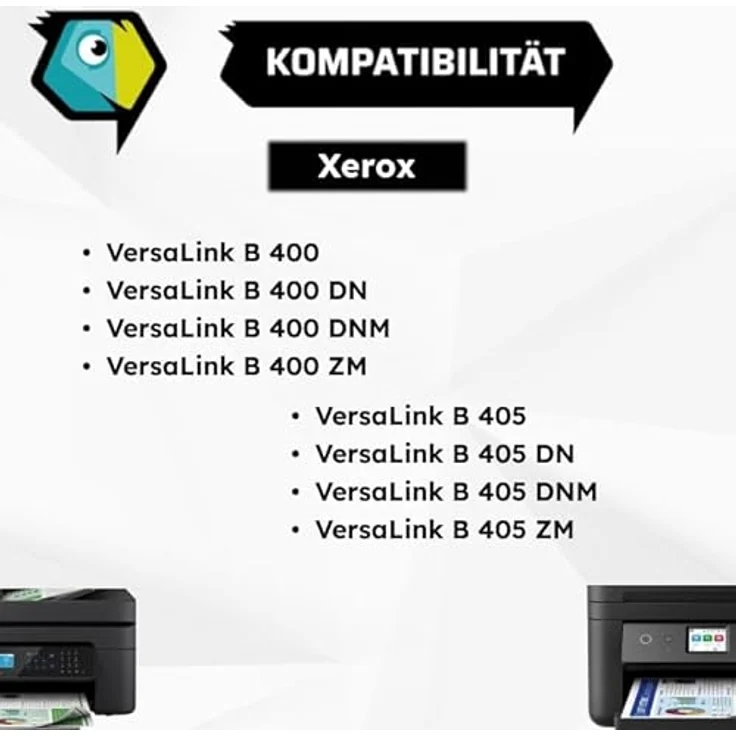 Inkadoo Toner 106R03580 für Xerox VersaLink B 400, B 405, B 405 DN, bis zu 6000 Seiten, hohe Kompatibilität und Qualität, schwarze Variante – Bild 2