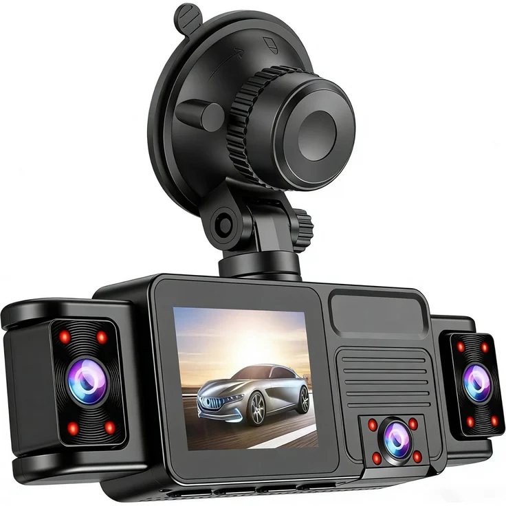 Lixada 2K-Dashcam mit 5 Kanälen, 360°-Blickwinkel, Nachtsicht, WDR, Parkmodus und Loop-Aufzeichnung