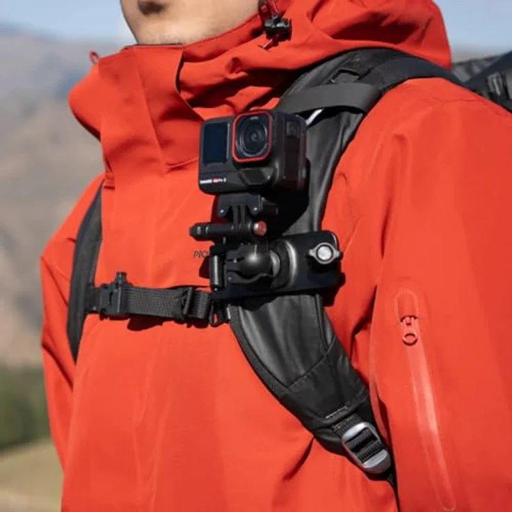 Insta360 Rucksack-Clip, Hands-Free POV Action-Cam Mount – Bild 2