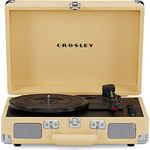 Crosley Cruiser Plus Plattenspieler mit 2 Lautsprecher, Bluetooth In & Out und Aux 3 Speed Retro Schallplattenspieler - Für 7", 10" und 12" Vinyl - Tragbar mit Integriertem Koffer - Navy