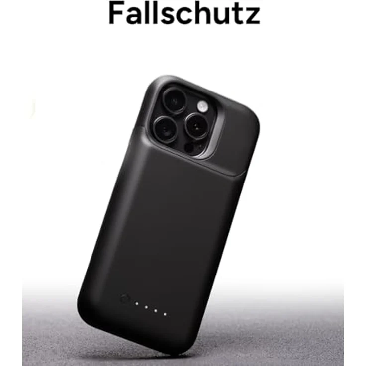 mophie Juice Pack TPU Back Cover Schwarz für Apple iPhone 16 Pro Max, Smartphone Hülle mit zusätzlichem Akku und Fallschutz, Schwarz – Bild 6