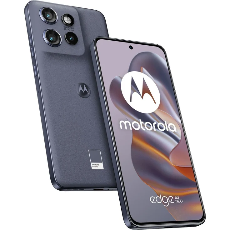 Motorola Edge 50 neo 5G 12/512 Grisaille, Smartphone mit 6,36" Super HD pOLED-Display und 68W TurboPower-Laden
