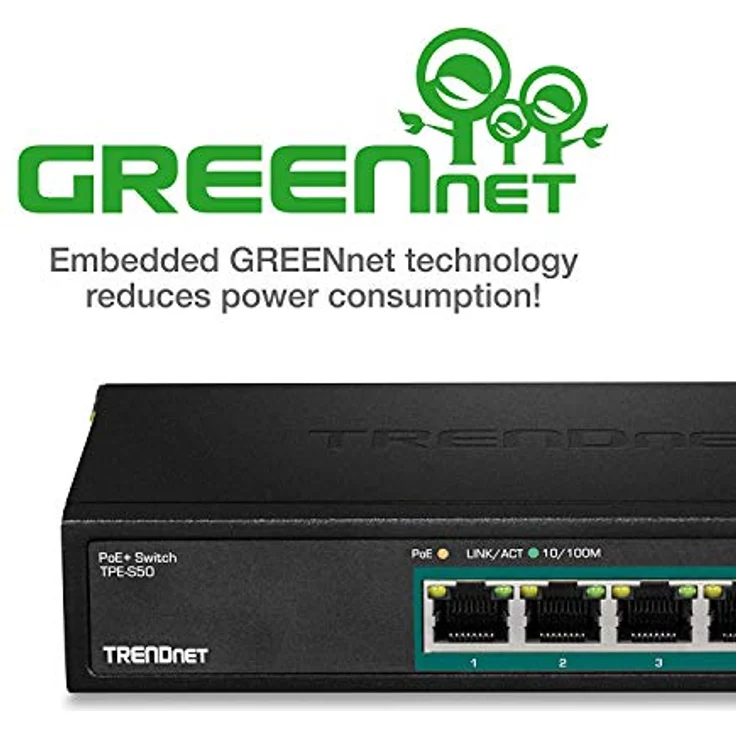 Trendnet TPE-S50 5-Port PoE Switch 10 100Mbps 31W (21221177) – Bild 9