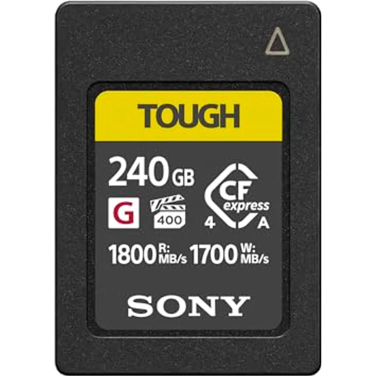 Sony CFexpress Type A 240GB Tough (CEAG240T), VPG400, 1.800MB/s Lesen, 1.700MB/s Schreiben, IP57, hitzeresistent, perfekt für 4K/8K-Video & High-Speed-Fotografie – Bild 1