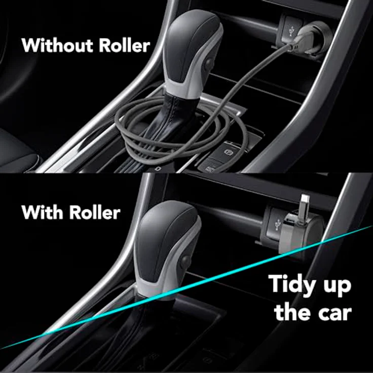 Cellular Line Retractable Car Charger 60W, Autoladegerät mit einziehbarem Kabel, Versandkostenfrei – Bild 4