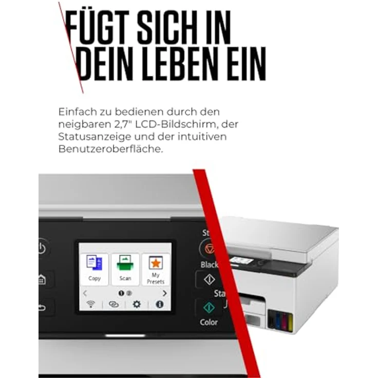Canon Maxify GX1050, Multifunktionsdrucker mit MegaTank, A4, Tintenstrahl, Drucker, Scanner, Kopierer – Bild 5