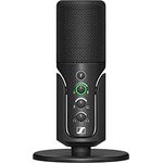Sennheiser Profile USB Mikrofon mit Tischstativ - Plug & Play-Design, Perfekt für Podcasts und Streaming, Nierenkondensatorkapsel, 1,2m USB-C Kabel - Schwarz (700065)