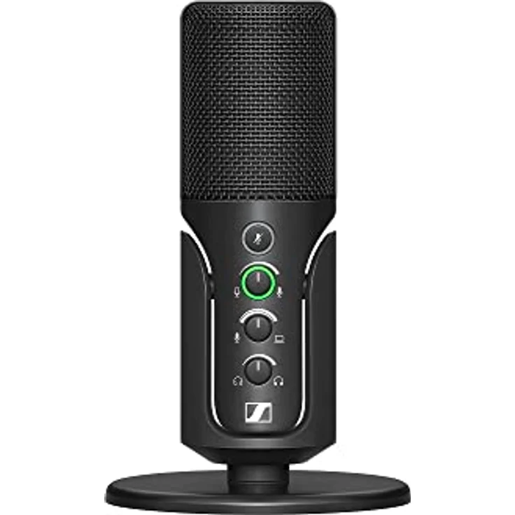 Sennheiser Profile USB Mikrofon mit Tischstativ - Plug & Play-Design, Perfekt für Podcasts und Streaming, Nierenkondensatorkapsel, 1,2m USB-C Kabel - Schwarz (700065) – Bild 1