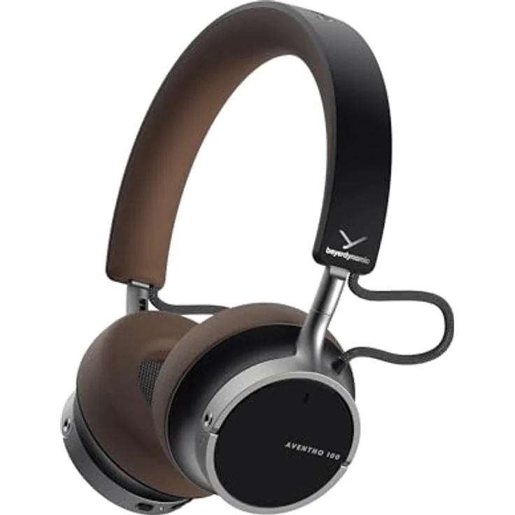 beyerdynamic AVENTHO 100 Wireless On-Ear Kopfhörer mit ANC, braun, 60 Stunden Akkulaufzeit, Schnellladefunktion, anpassbare Funktionen via App – Bild 1