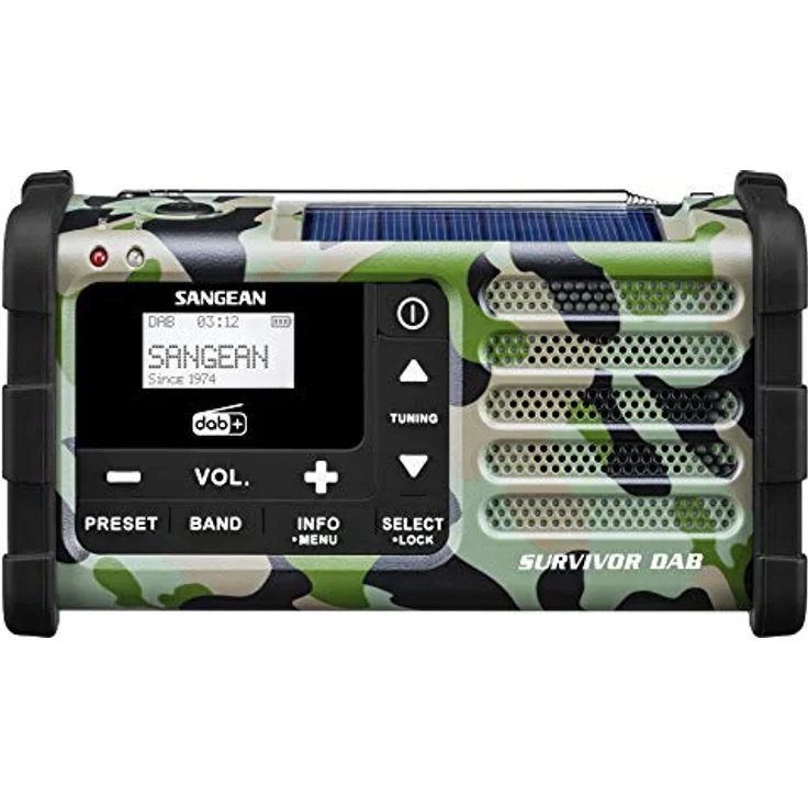 Sangean DAB+ (Survivor DAB) Camouflage grün – Bild 3