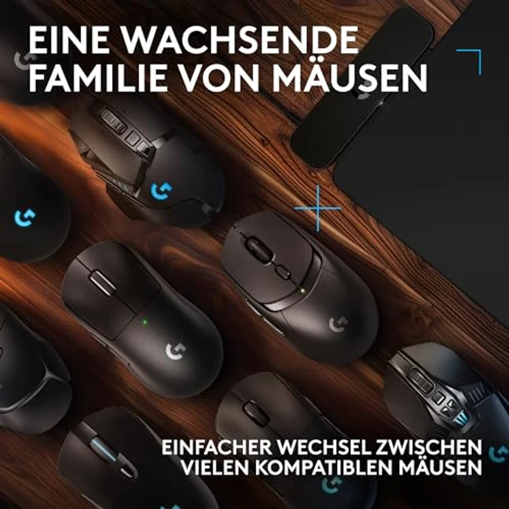 Logitech G POWERPLAY 2, Kabelloses Lade-Mauspad für kompatible Logitech G Gaming-Mäuse, 34,5 x 28,4 cm, 3,5 mm Höhe, für PC/Mac – Schwarz – Bild 5