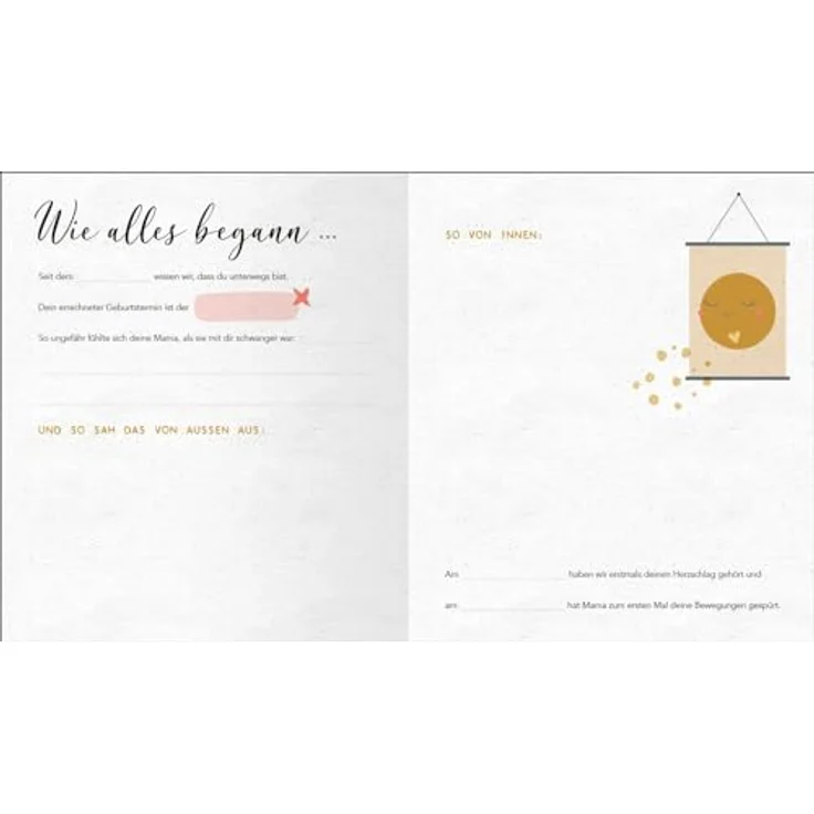 Ars Edition Fotoalbum Babyalbum. My little love, Hardcoverbuch mit 80 Seiten, liebevolles Design, perfektes Geschenk zur Geburt – Bild 3