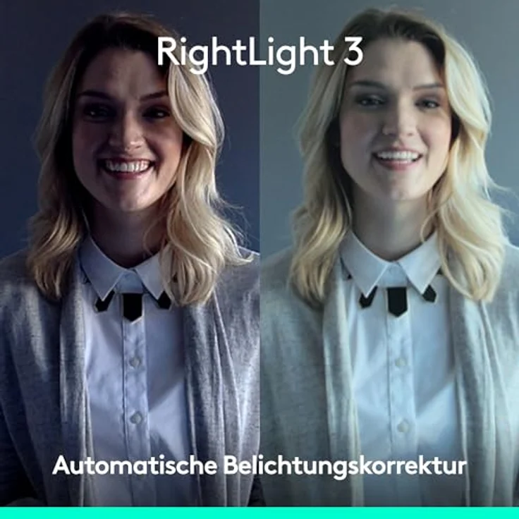 LOGITECH BRIO 4K Webcam, Ultra-HD mit Autofokus, RightLight 3, Anpassbarem Sichtfeld und Mikrofon, Schwarz – Bild 4