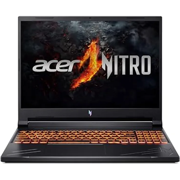 Acer Nitro V16 (ANV16-41-R961) Gaming Laptop | 16" WUXGA 165Hz Display | AMD Ryzen 7 8845HS | 16 GB RAM | 1 TB SSD | NVIDIA GeForce RTX 4060 | Windows 11 | QWERTZ Tastatur | schwarz