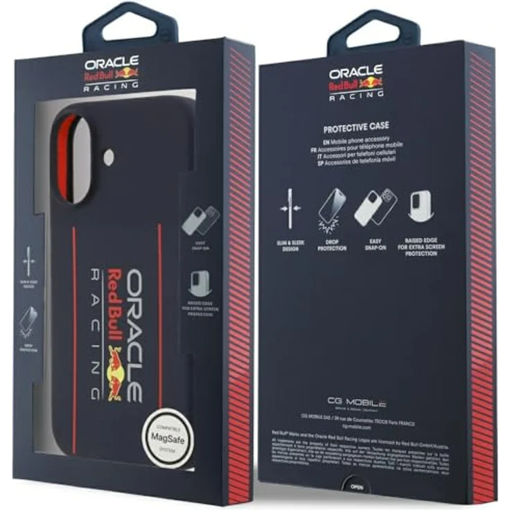 Red Bull Silicone Oversize Vertical Logo MagSafe Case für iPhone 17, Navy Blue Smartphone Hülle – Bild 8