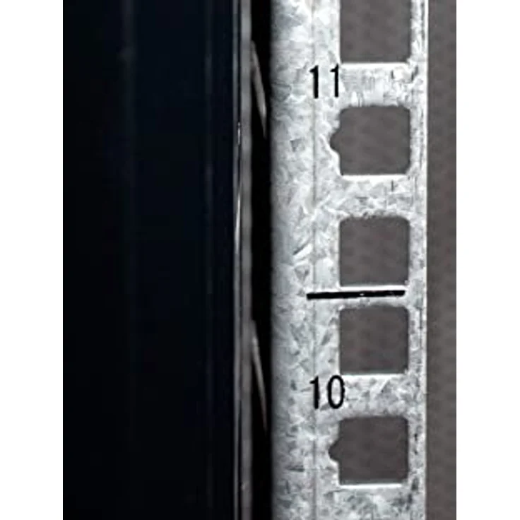 DSIT 27HE 19 Zoll Serverschrank - mit Glastür (BxTxH) 800 x 800 x 1400mm - Schwarz - Abschließbar - Traglast 800 kg - Robuste Konstruktion – Bild 2