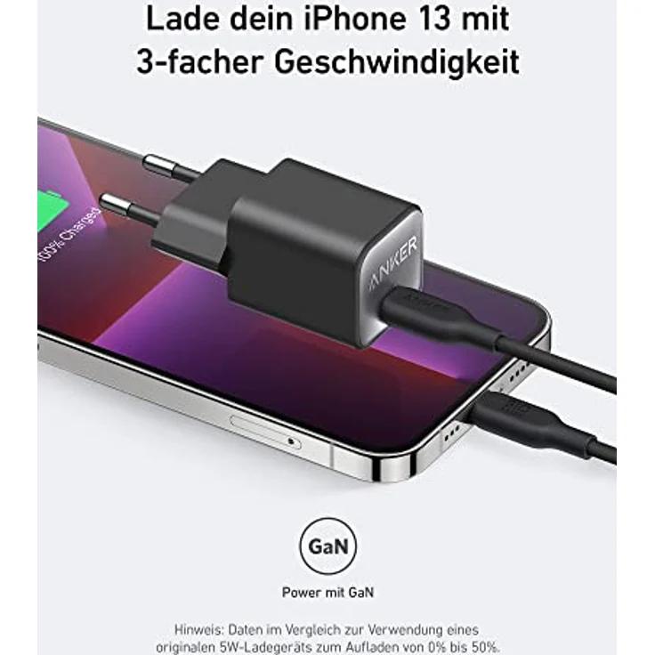 Anker 511 Charger (Nano 3, 30 W), schwarz (A2147311) – Bild 4