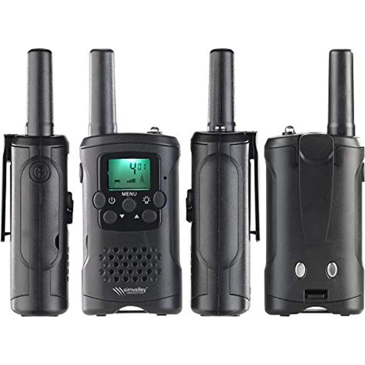 Simvalley Communications Walkie Talkie: 2er-Set PMR-Funkgeräte mit Vox, 10 km – Bild 5