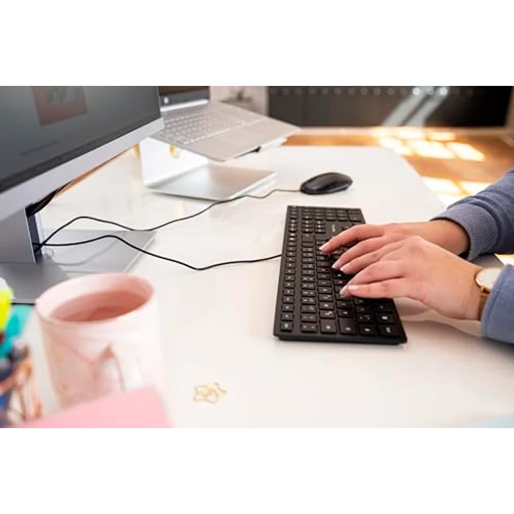 CHERRY KC 6000 SLIM - Tastatur - USB - Schweiz QWERTZ - CHERRY SX - Schwarz (JK-1600CH-2) – Bild 5