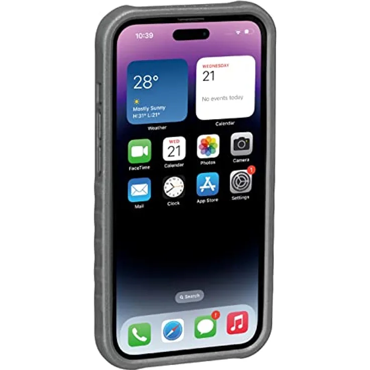 TOPEAK RideCase Handyhülle für iPhone 14 Pro mit Halter schwarz