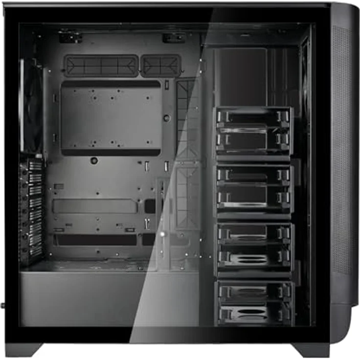 SilverStone Technology SETA A2 - Mid-Tower-Gehäuse mit starkem Luftstrom, schwarz – Bild 3