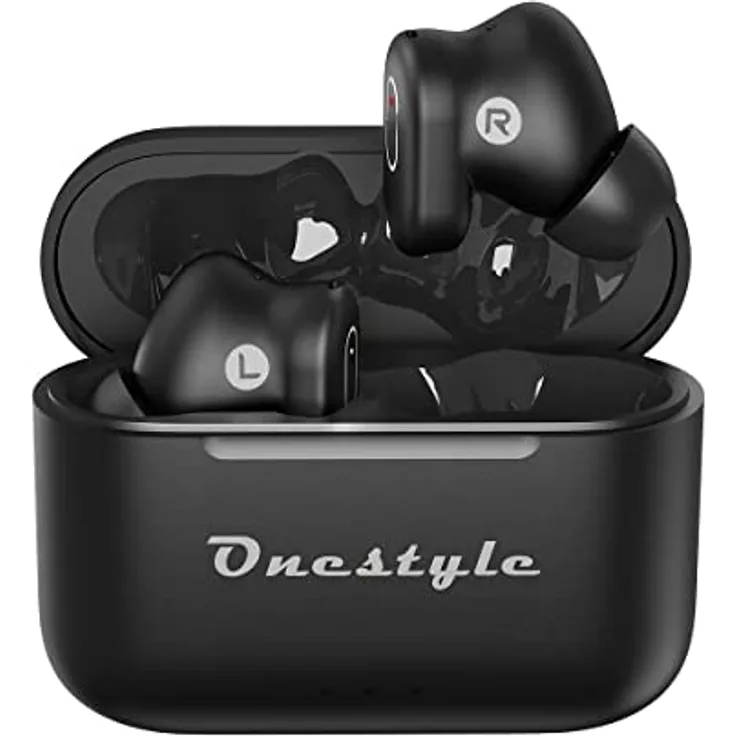 OneStyle TWS-VX-Pro Bluetooth Kopfhörer, Kabellos mit Noise Cancelling, IPX6 Wasserdicht, 4 Mikrofone für iOS und Android