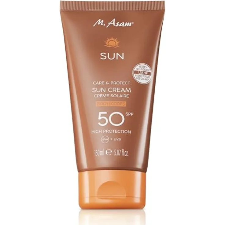 M. Asam SUN Care & Protect Körper Sonnencreme LSF 50 (150 ml) – Sheabutter & Vitamin E, wasserfest, vegan