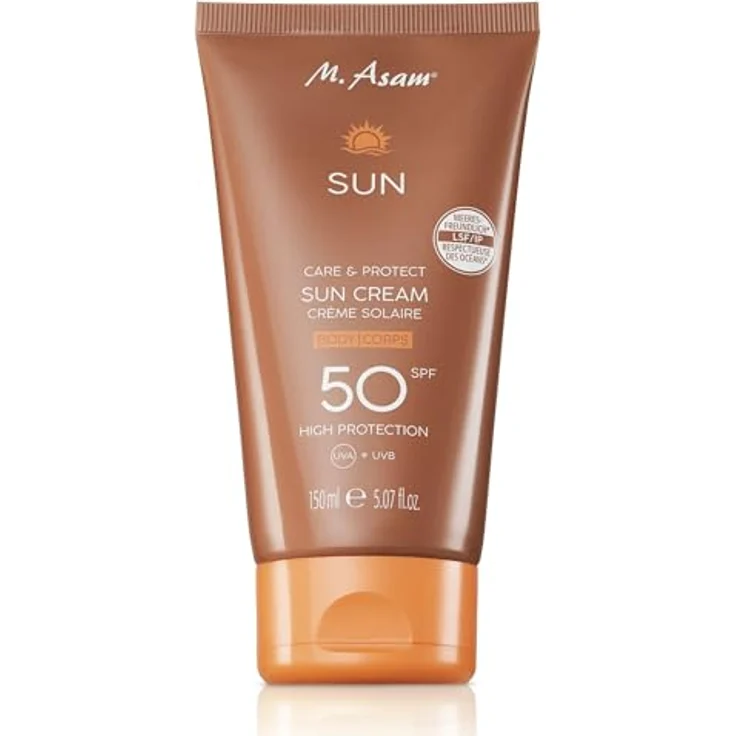 M. Asam SUN Care & Protect Körper Sonnencreme LSF 50 (150 ml) – Sheabutter & Vitamin E, wasserfest, vegan – Bild 1