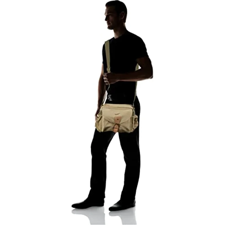 Kalahari Molopo K-41i Canvas Schultertasche für SLR-Kamera Khaki – Bild 3