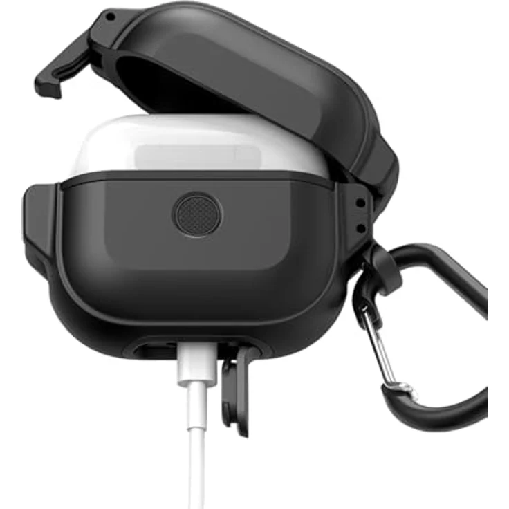 Catalyst Total Protection Case für AirPods 3. Generation, IP68 Wasserbeständig und Sturzfest, Schwarz – Bild 2