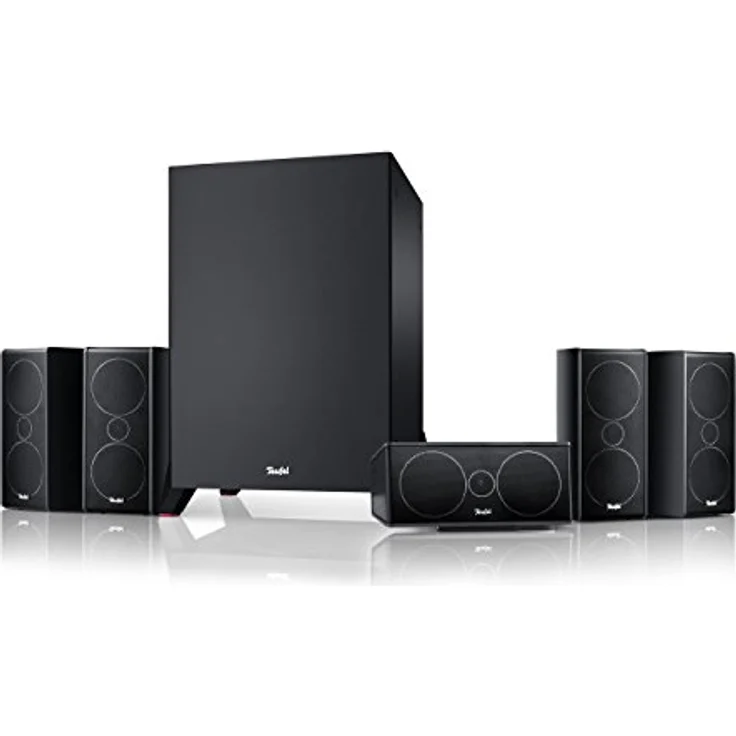 Teufel CONSONO 35 MK3 5.1 Set - Heimkino mit Micro-HiFi-Satelliten, Höhe Sprachverständlichkeit, Starker Subwoofer(optional kabellos) - Schwarz – Bild 1