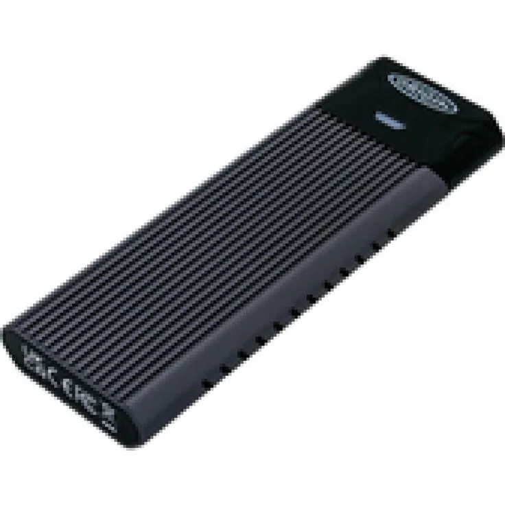 Origin Storage USB-C Single NVMe/SATA M.2 SSD Enclosure, unterstützt M.2 2240/2260/2280, hohe Lesegeschwindigkeit bis zu 3200 MB/s, schwarz