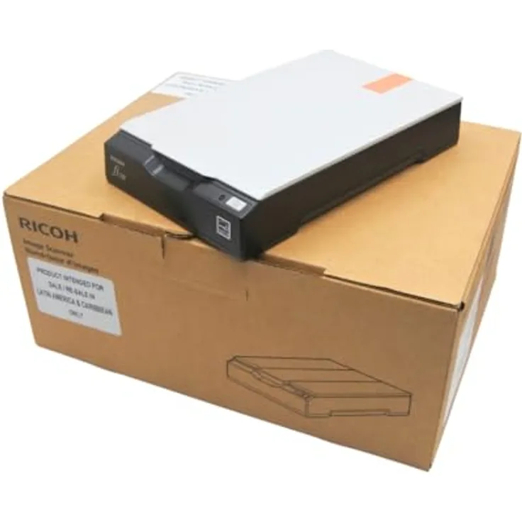 Ricoh FI-70F Flachbettscanner 600 x 600 DPI A6 Schwarz, Dokumentenscanner mit USB 2.0 Schnittstelle und automatischer Schräglagenkorrektur