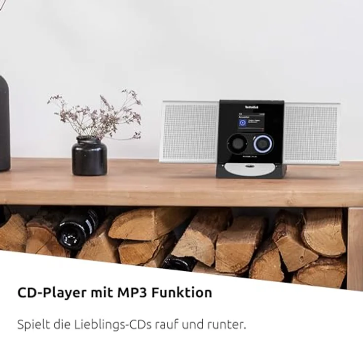 TechniSat MULTYRADIO 600 CD IR - Internetradio (Kompaktanlage, WLAN Radio, DAB+, UKW, Spotify, Bluetooth, CD-Player, USB, Farbdisplay, App-Steuerung, Fernbedienung, 40 Watt Stereo) Silber/schwarz – Bild 5