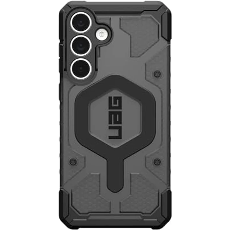 UAG Urban Armor Gear Pathfinder Case mit Magnet-Modul für Samsung Galaxy S25 FE, robuste Smartphone Hülle in Grau mit präzisen Aussparungen und modernem Design – Bild 3