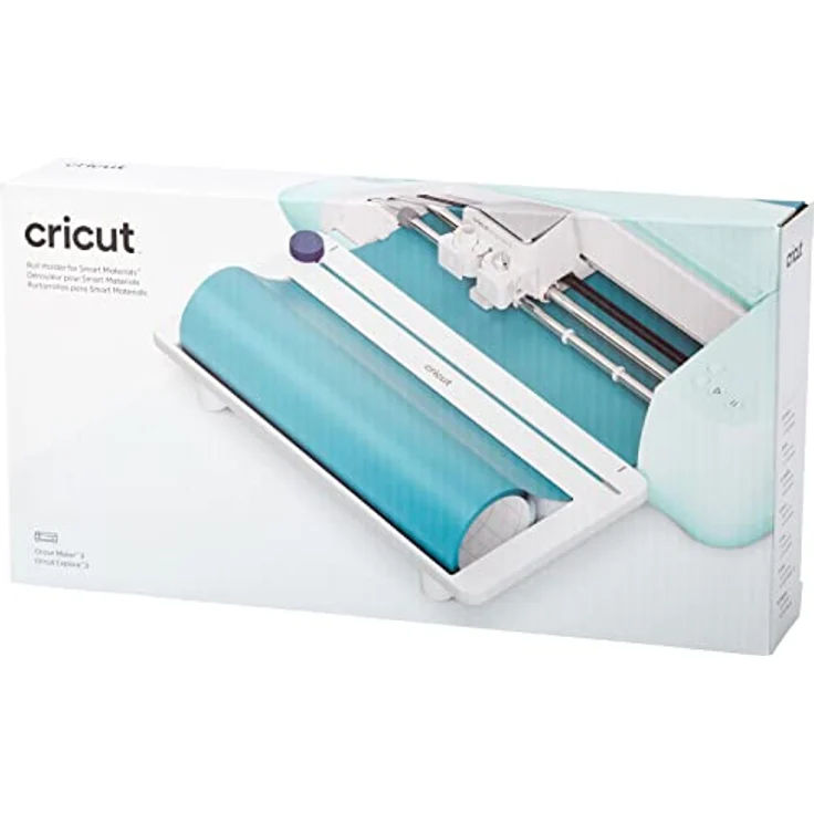 Cricut Rollenhalter 2009039 für Schneidemaschine, Zubehör zur Organisation von Smart Materialien, blau und weiß, kompatibel mit Cricut Explore 3 und Maker 3 – Bild 2