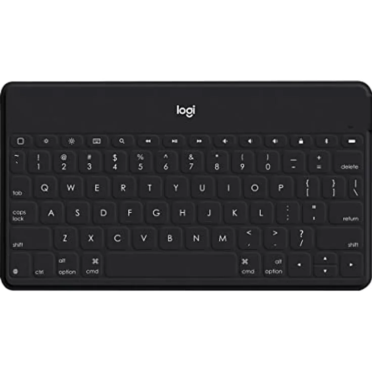 Logitech Keys-to-Go Kabellose Tablet-Tastatur, Bluetooth, iOS-Sondertasten, Ultraleicht & Geräuschlos, 3-Monate Akkulaufzeit, Fürs Tablet und Smartphone, Spanisches QWERTY-Layout - schwarz – Bild 7