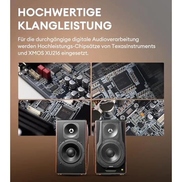 Edifier S3000MKII Aktives Bluetooth Bücherregal-Lautsprechersystem 2.0, 256W RMS, Hi-Res Audio HiFi Sound mit DSP, Connect APP – Bild 5