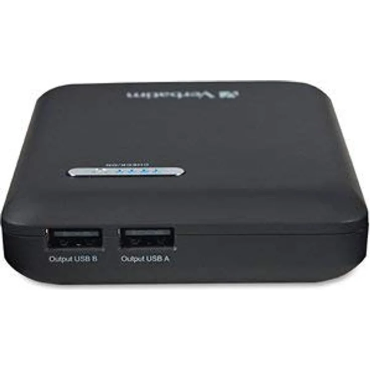 Verbatim Externer Akku - 12000 mAh - Dual USB Power Pack, doppelte Leistung, Lithium-Ionen-Akku - schwarz – Bild 5