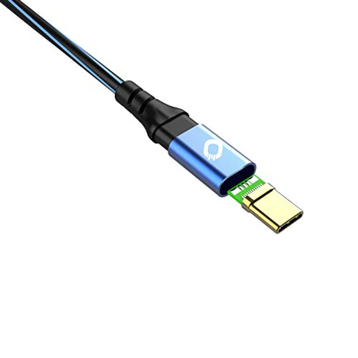 Oehlbach USB Plus CC - USB-Kabel für Smartphones 2 x Typ C 3.1 - PVC-Mantel - OFC, blau/schwarz - 50cm – Bild 4