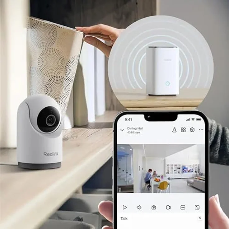 Reolink E331 2K+/5MP PT-Indoor Wifi Kamera, Netzwerkkamera mit 2592 x 1920 Pixels, Weiss – Bild 2