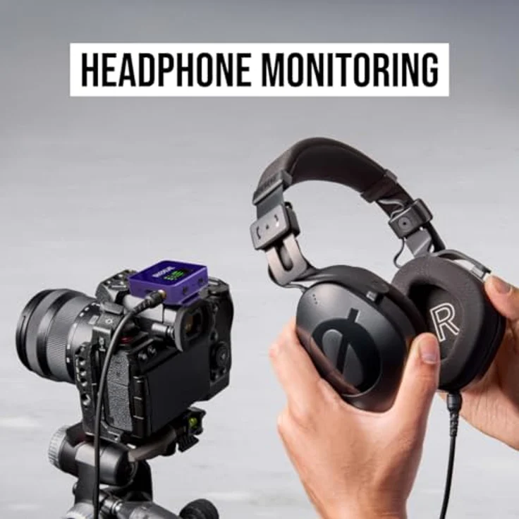 RØDE Wireless GO (Gen 3), Kompakter kabelloser Mikrofon mit 32-Bit Float Aufnahme, automatischer Pegelregelung und universeller Kompatibilität, violett – Bild 6
