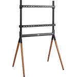 Maclean MC-926 Universal-TV-Ständer Fernseher Ständer 49-70" TV Standfuß bis 40kg max VESA 600x400 Kompatibel mit LCD LED OLED QLED Plasma Schwarz/Walnuss