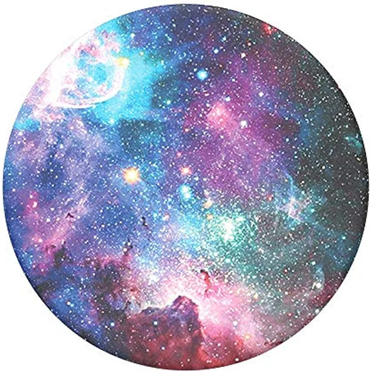 PopSockets PopGrip - Ausziehbarer Sockel und Griff für Smartphones und Tablets mit einem Austauschbarem Top - Blue Nebula – Bild 2