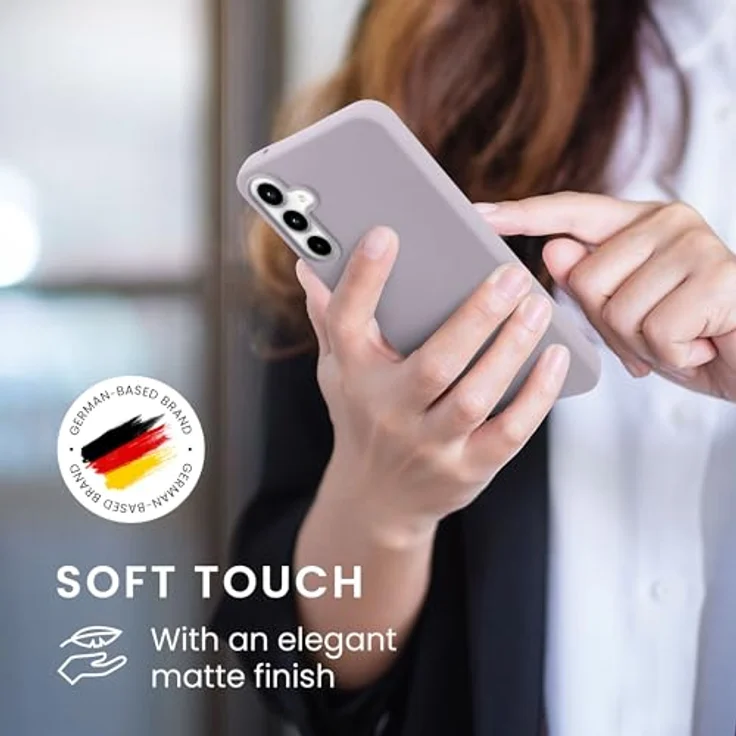 kwmobile Hülle für Samsung Galaxy A35 - weiches TPU Silikon Case, kabelladesfähig, lavendel – Bild 4