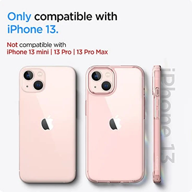 Spigen iPhone 13 Ultra Hybrid Hülle [Anti-Yellowing] Transparent -Rose Crystal – Bild 2