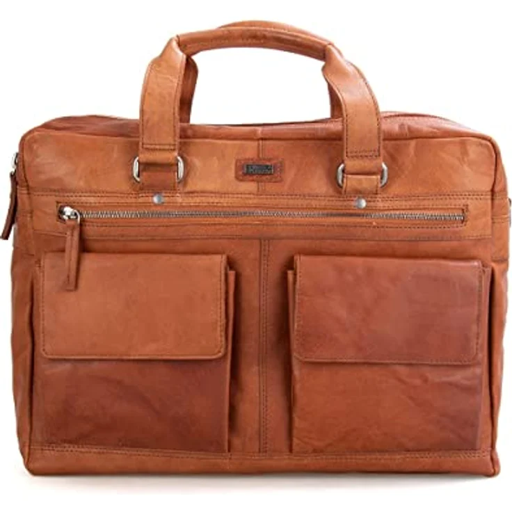 Spikes & Sparrow Aktentasche Leder 41 cm, Laptopfach, 100% Leder, braun – Bild 3