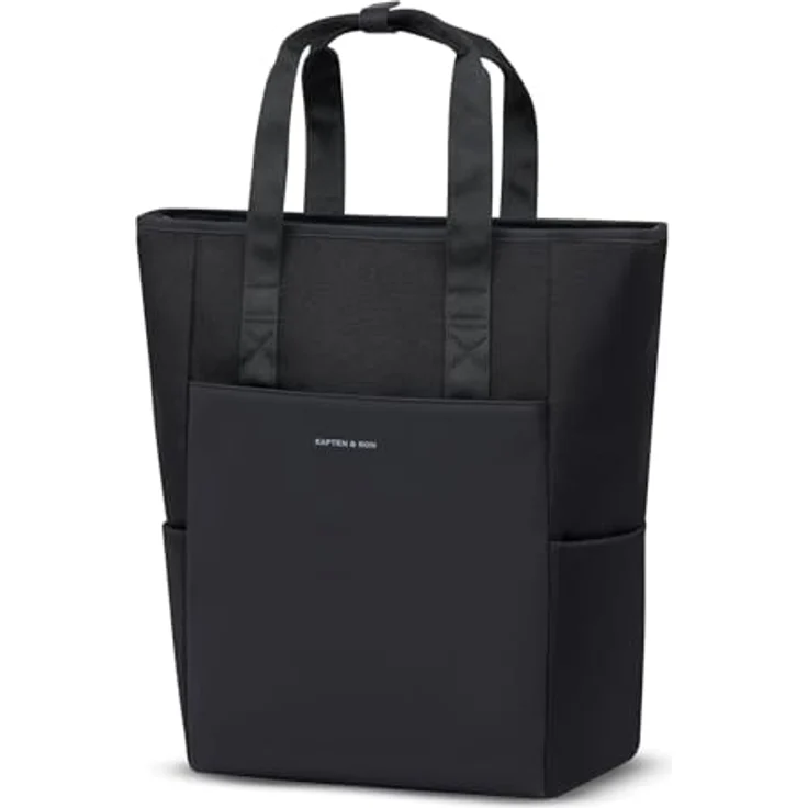 Kapten & Son Lindby Pro Convertible Backpack, Freizeitrucksack mit 20L Volumen, Laptopfach für 15 Zoll, All Black – Bild 2