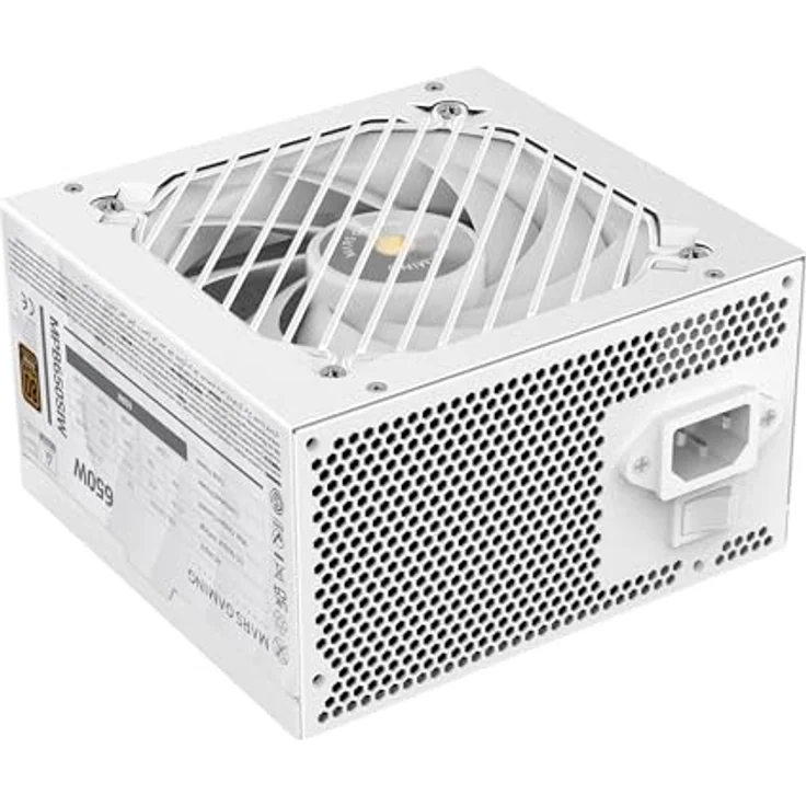 Mars Gaming MPB650SI, PC-ATX-Netzteil 650W, 80Plus Bronze mit 90% Effizienz, 7 Jahre Garantie, SI Extreme Silence Lüfter, DC-DC und SMD-Technologien, Weiß – Bild 1